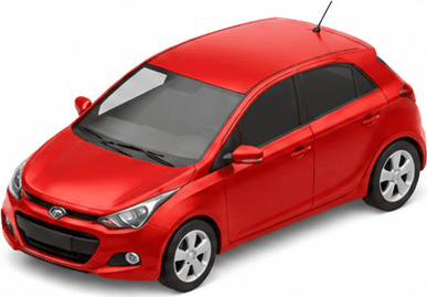 Ilustração de um carro, para o consórcio de veículos em Joinville.